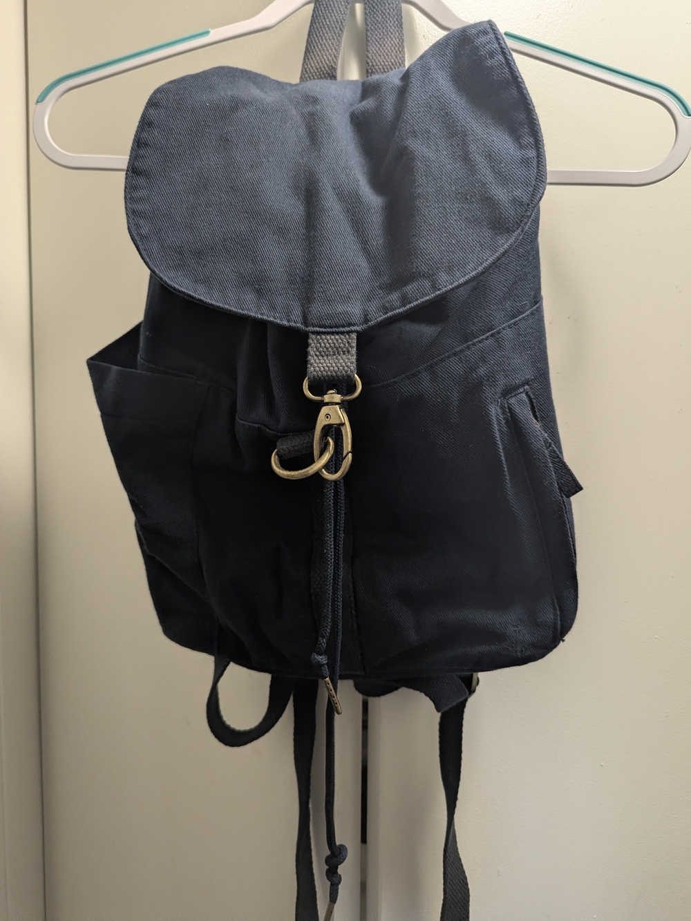 Navy Canvas Backpack